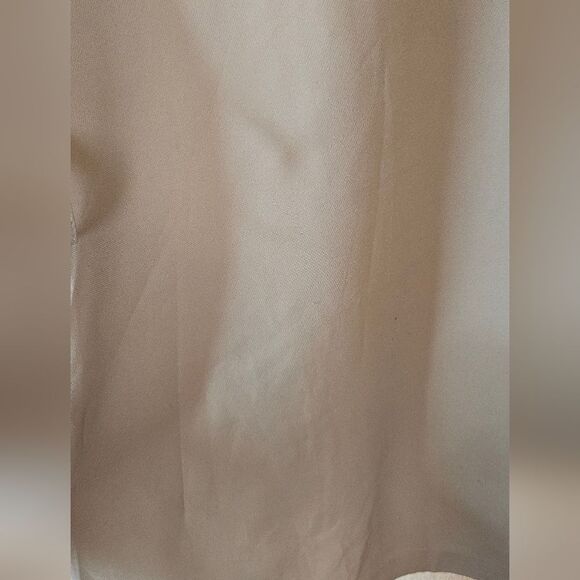 Boohoo Women's Jacket sz 10 Cream Double Button Overcoat with Belt Loops - Picture 3 of 7